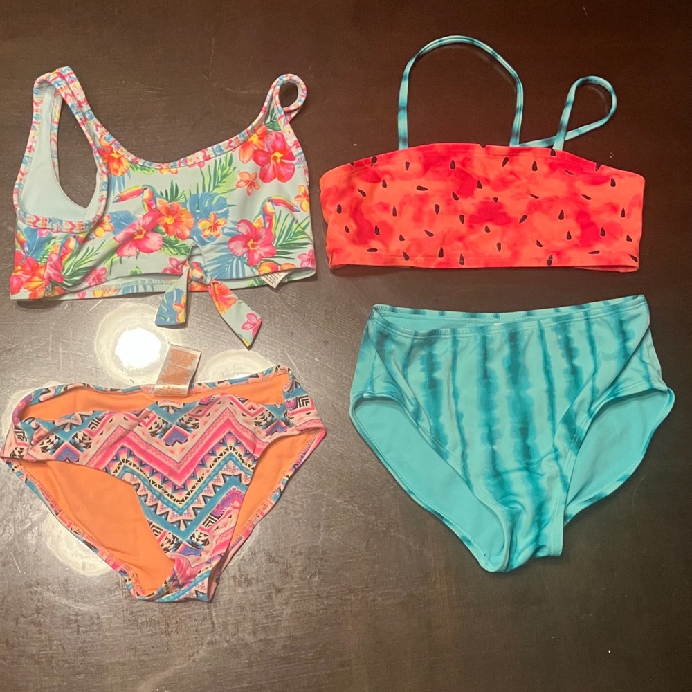 Cat & Jack Kids Swimwear Set - Floral, Watermelon, and Geometric Patterns